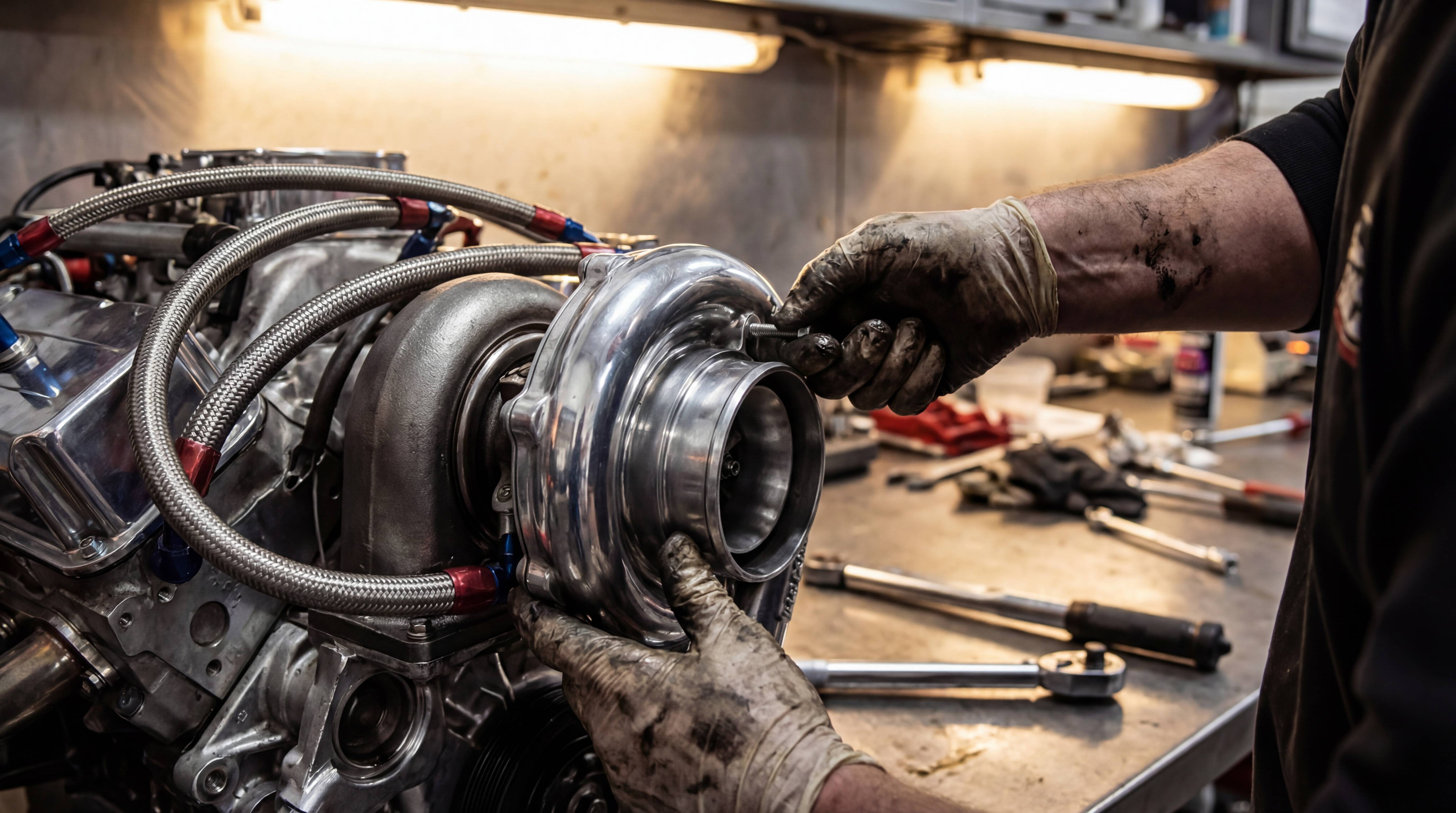 爱情岛修车改装视频-涡轮增压器安装